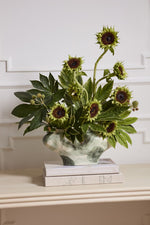 Thallow Vase - Green, 6.25"H