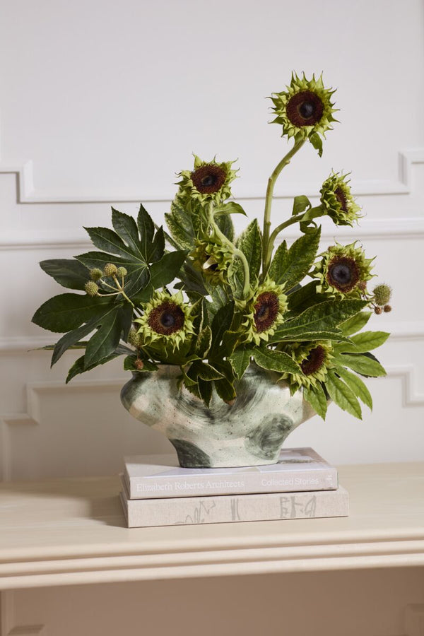 Thallow Vase - Green, 6.25"H