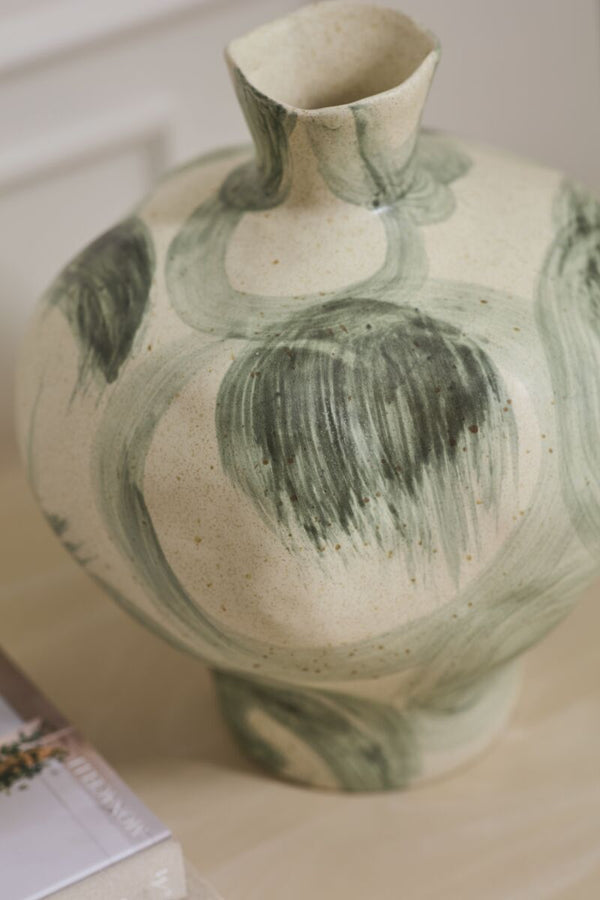 Thallow Vase - Green, 14"H