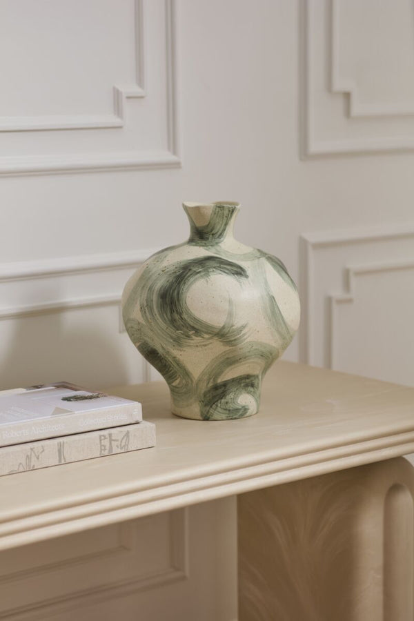 Thallow Vase - Green, 14"H