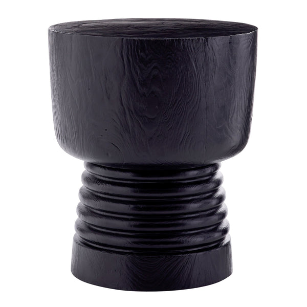 Moana Accent Table, Black Burnt