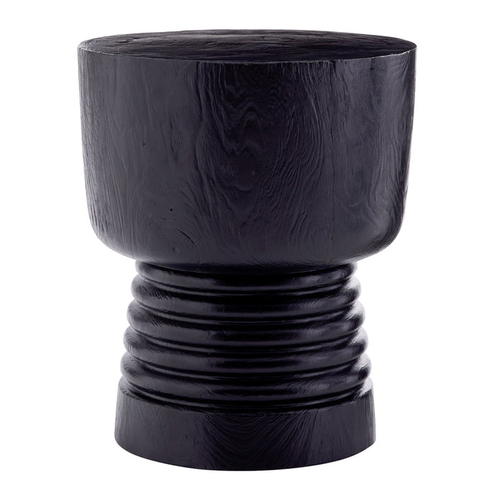 Moana Accent Table, Black Burnt