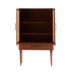Melrose Cocktail Cabinet, Satin Walnut