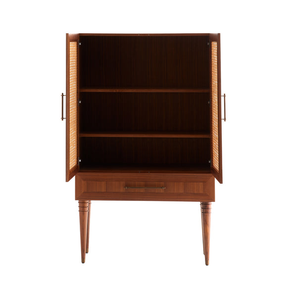 Melrose Cocktail Cabinet, Satin Walnut
