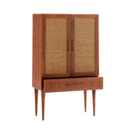 Melrose Cocktail Cabinet, Satin Walnut