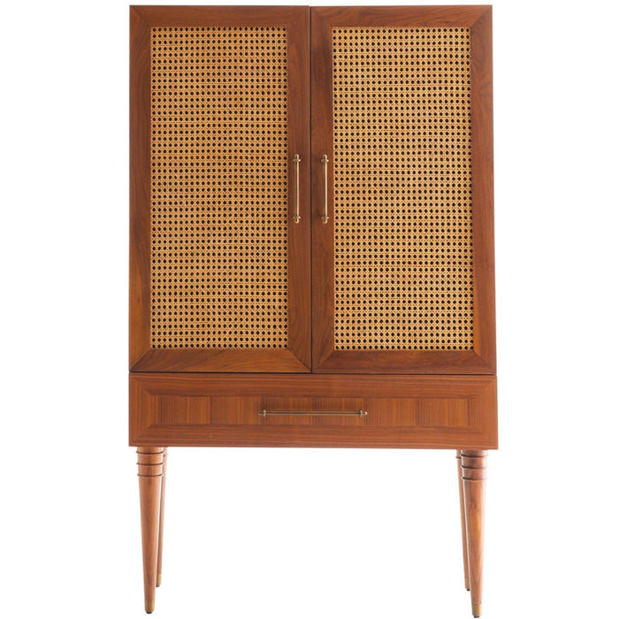 Melrose Cocktail Cabinet, Satin Walnut