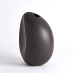 River Stone Vase, Black, Small