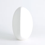 River Stone Vase, Matte White, Small