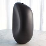 River Stone Vase, Black, Large