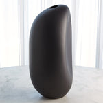 River Stone Vase, Black, Large