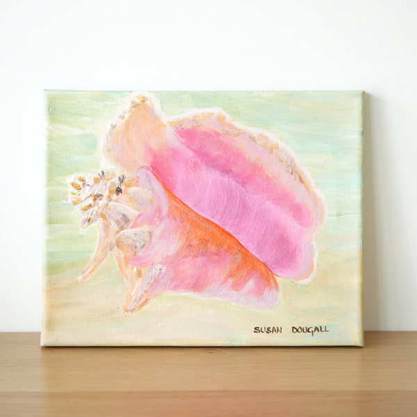 Conch Shell III, Original Art, 10"W x 8"H