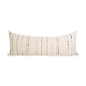 Carmen Ivory With Grey Stripe, 14" x 36"