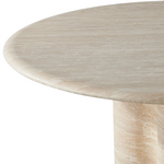 Porto Round Dining Table 60", Travertine Natural