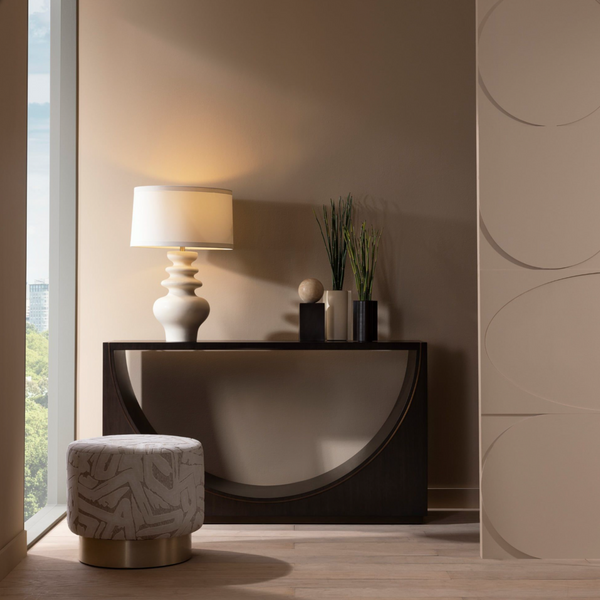 Worland Lamp, Matte Ivory, Ceramic