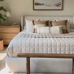 European Linen Box Quilt Collection, Sand