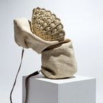 Thick Weave Seashell Clutch