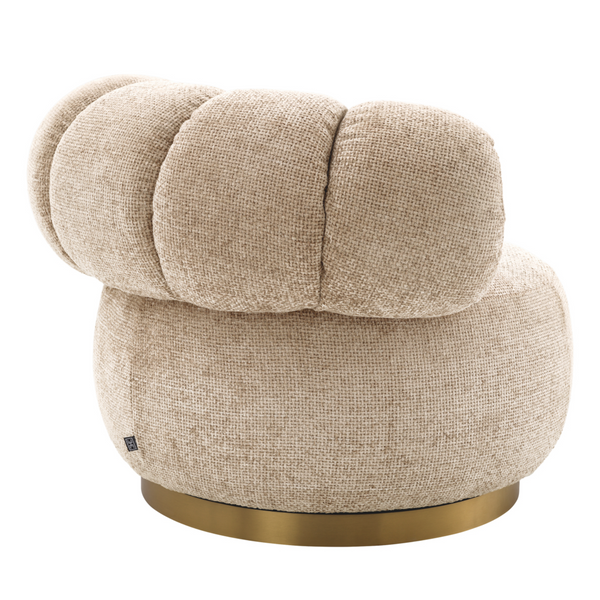 Phedra Swivel Chair, Lyssa Sand