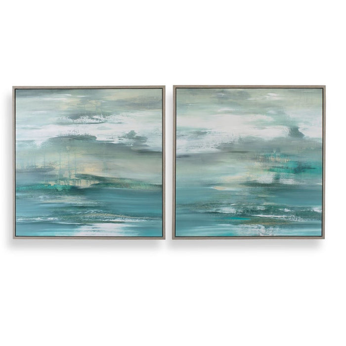 Tranquil State of Mind, Framed Canvas, 2 Styles, 38"W x 38"H
