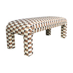 Hazel Bench, Cadet Nutmeg, 48”W x 21”D x 18”H