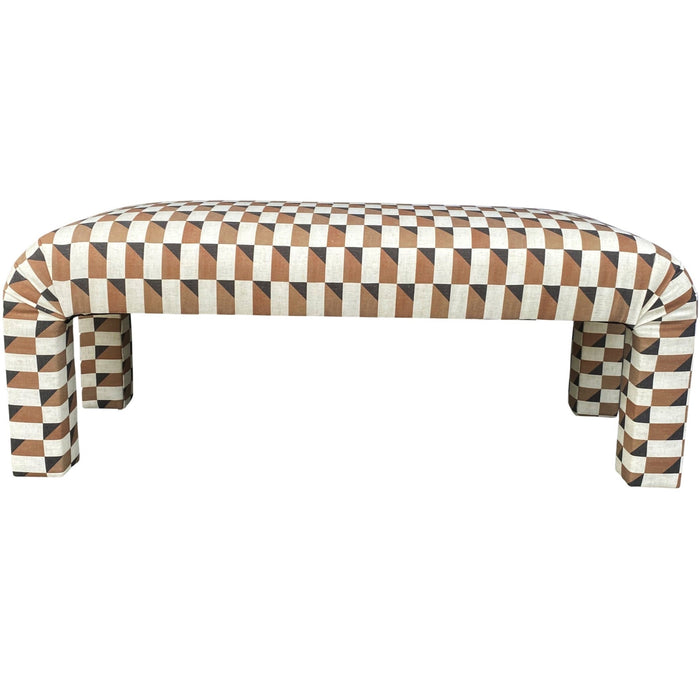 Hazel Bench, Cadet Nutmeg, 48”W x 21”D x 18”H