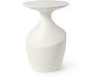 Chelsea Outdoor Side Table, Tall, White, 16"Dia x 23.25"H
