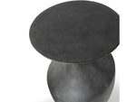 Chelsea Outdoor Side Table, Short, Charcoal, 15"Dia x 19.25"H