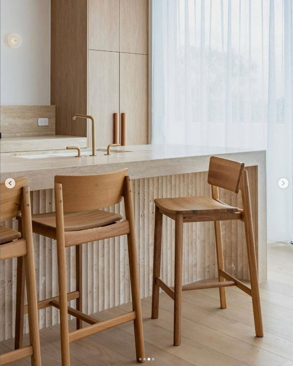 Poise Counter Stool, Light Oak