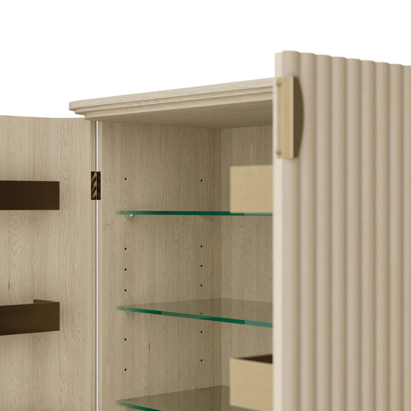 Pontevera Cocktail Cabinet, 36"W x 18"D x 42"H