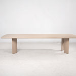 Crest 130" Dining Table, Nude
