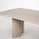 Crest 130" Dining Table, Nude
