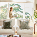 Aravelli Rosewood Linen Cushion, 20" x 20"