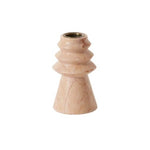 Cairo Candleholder, Natural Stone, 4"