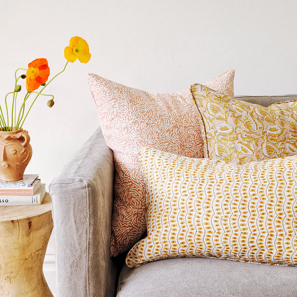 Amulet Spice Linen Cushion, 14" x 22"