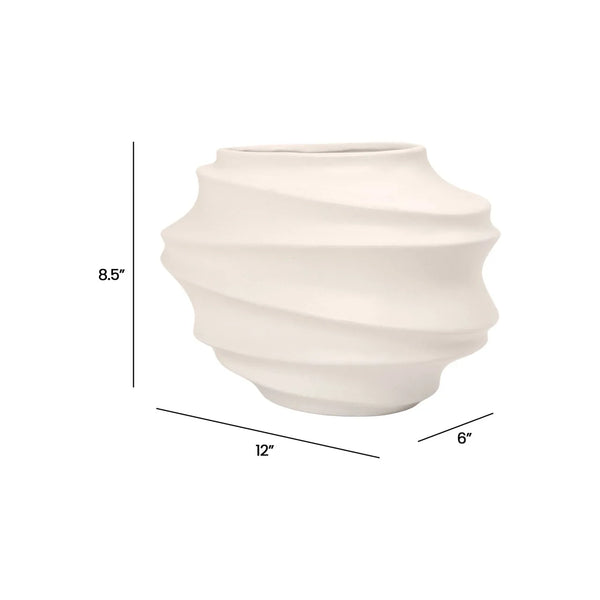 Nazra Wide Vase, 8"H