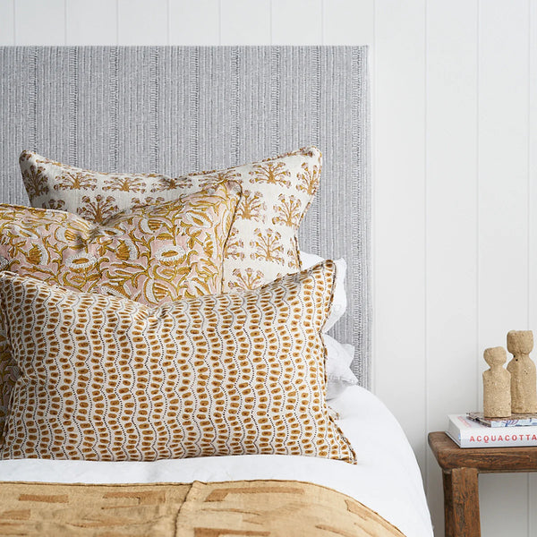 Amulet Spice Linen Cushion, 14" x 22"