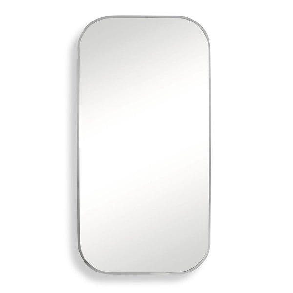 Taft Mirror - Polished Nickel, 21"W x 41"H x 1"D