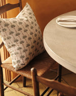 Marseille Mulberry Linen Cushion, 20" x 20"