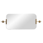 Madden Mirror, Antique Brass, 18.5" X 36.5"