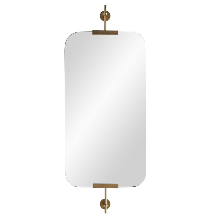 Madden Mirror, Antique Brass, 18.5" X 36.5"