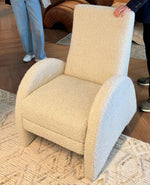 Zephyr Manual Recliner Chair, Juno Oat Performance Fabric