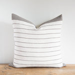 Block Stripe Pillow - Grey, 22" X 22"