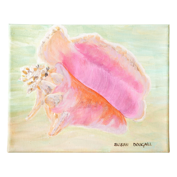 Conch Shell III, Original Art, 10"W x 8"H