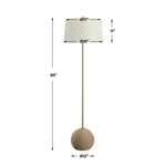 Captiva Floor Lamp, Brass, 65"H
