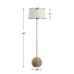 Captiva Floor Lamp, Brass, 65"H