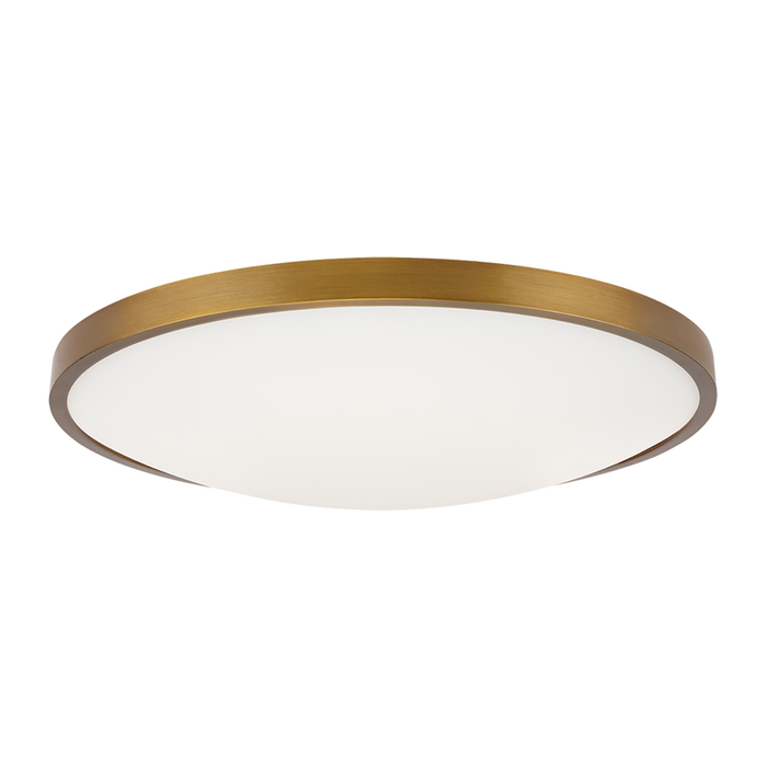 Vance 13 Flush Mount, Aged Brass, 13.4" Dia
