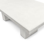 Delano Outdoor Rectangle Dining Table, White, 83.75"L x 41.75"W