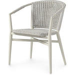 Nina Outdoor Stackable Arm Chair, Stone