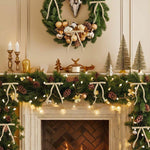 Beige Velvet Ribbon Bow, 5"