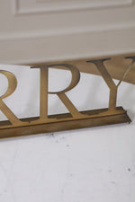 Be Merry Mantle Sign,  41"W