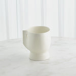 Popeye Vase, White, Short